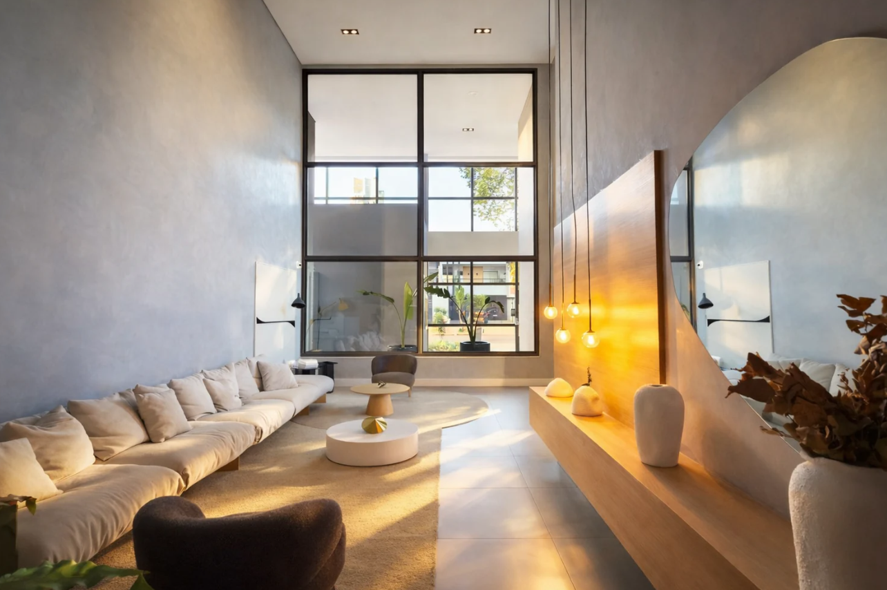 Espaço de convivência do Essence Residence