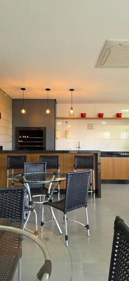 Espaço gourmet com churrasqueira