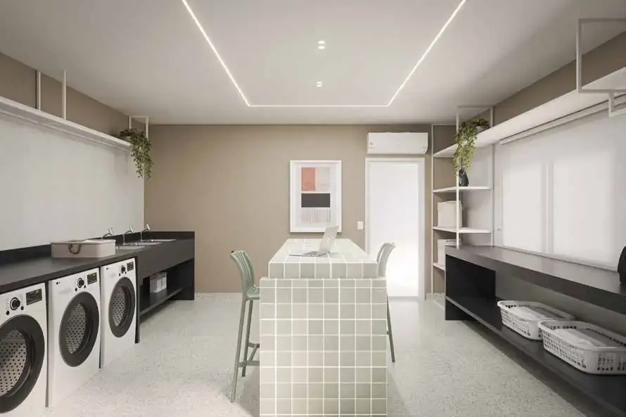 Lavanderia compartilhada do Melbourne Smart Home