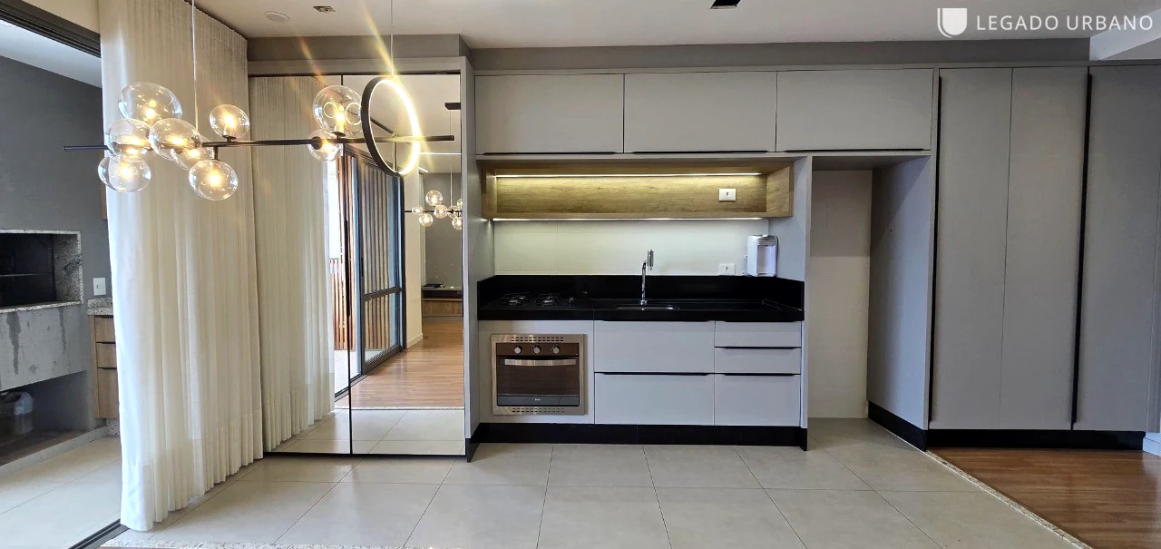 Cozinha planejada do apartamento 2201 no Misano Residenza