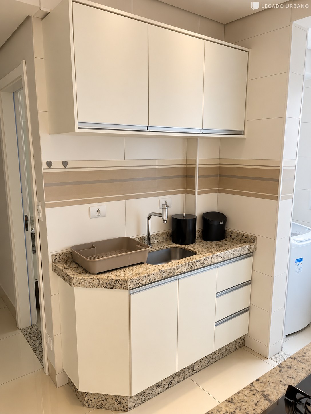 Área de serviço planejada do apartamento Uníque Marechal em Maringá